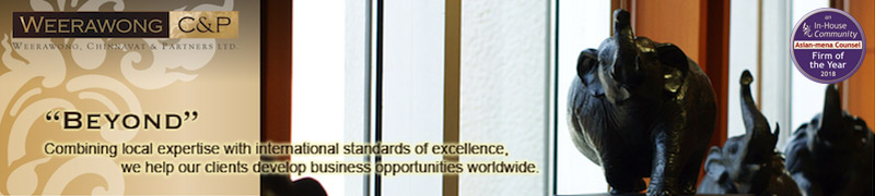 WCP Weerawong Asian-mena Counsel Firms of the Year 2018