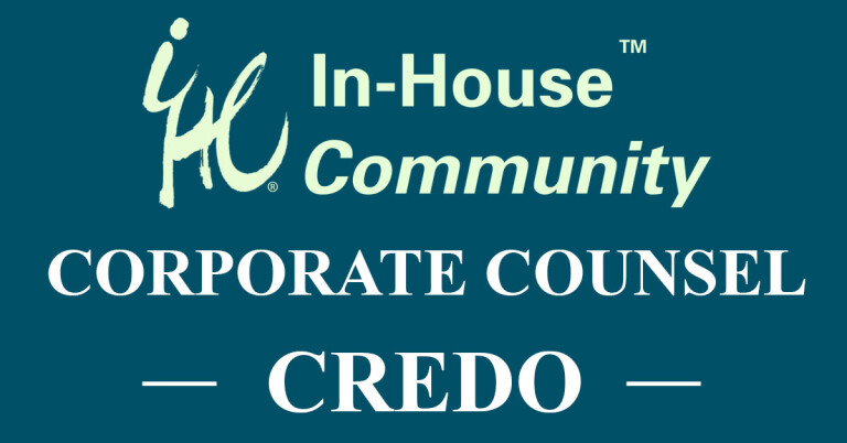 Corporate Counsel Credo