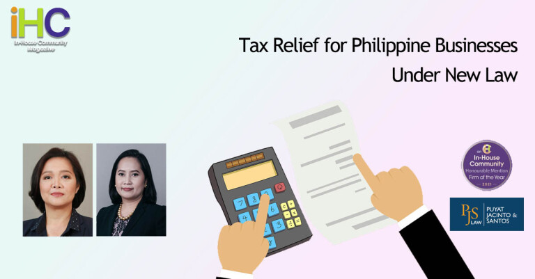 Tax Relief For Philippine Businesses Under New Law