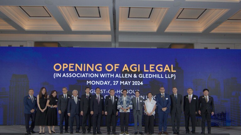 AGI Legal Opens in Indonesia, Joins Allen & Gledhill Network Known as A&G Asia